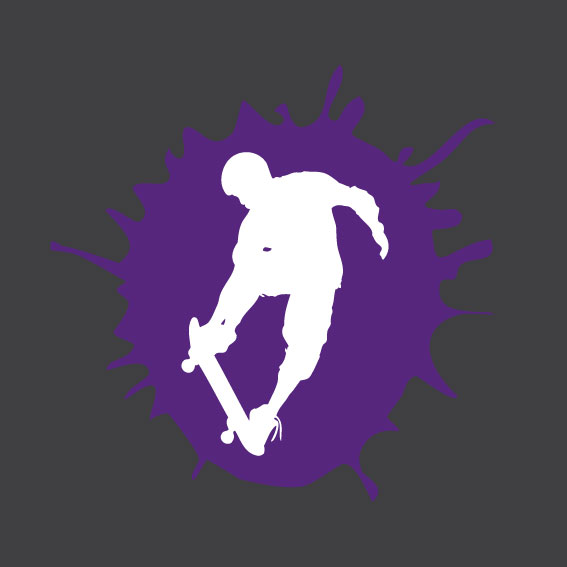 Skateboard Silhouette 1     0.75m x 0.75m